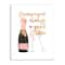 Stupell Industries Champagne Always Good Idea Phrase Chic Wine Bottle Wall Plaque